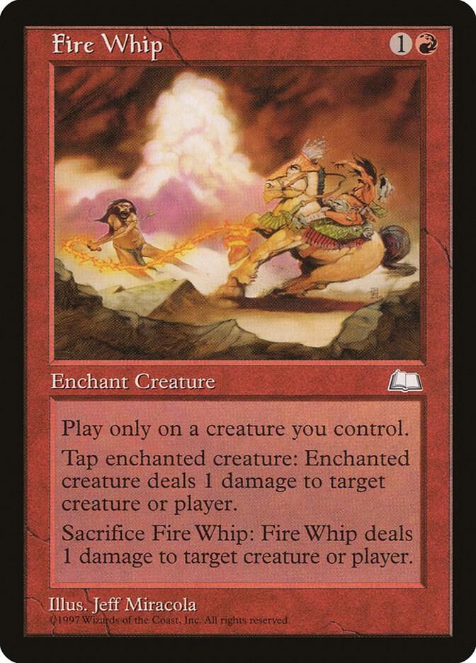 Fire Whip card from Weatherlight