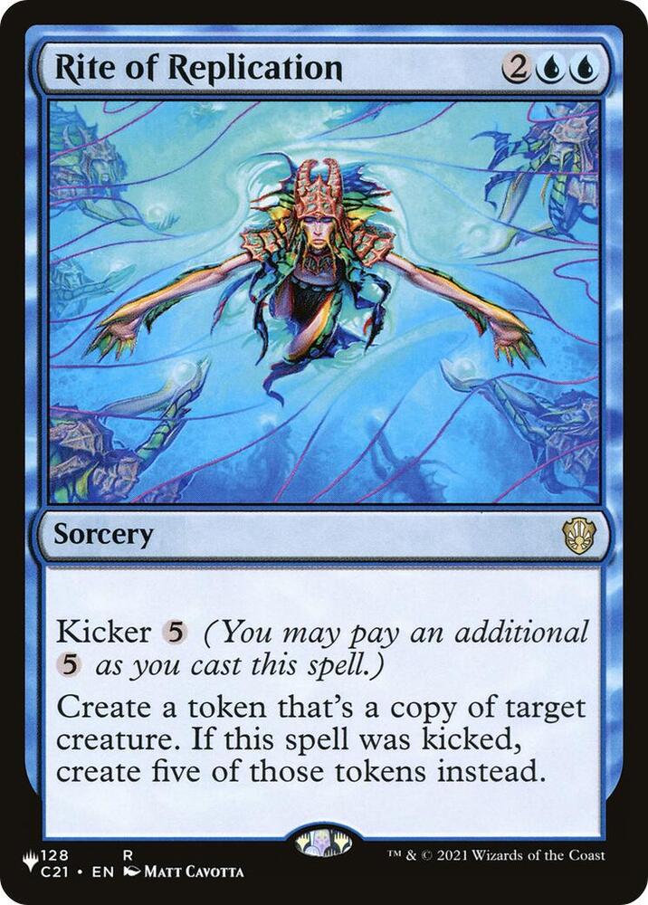 Rite of Replication (C21) 128/081 card from The List Reprints