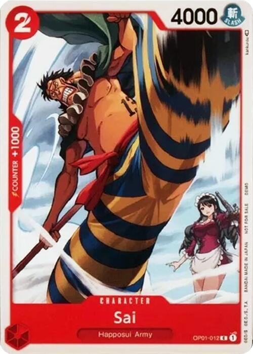 Sai OP01-012 card from One Piece Demo Deck Cards