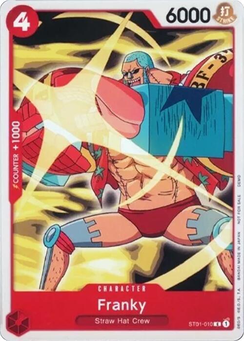 Franky ST01-010 card from One Piece Demo Deck Cards