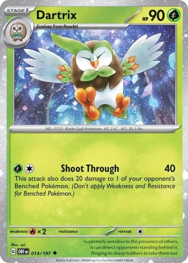 Dartrix (Cosmos Holo) 014/197 card from Miscellaneous Cards & Products