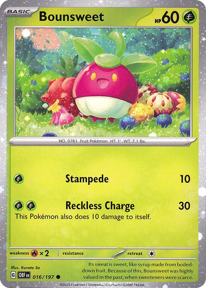 Bounsweet (Cosmos Holo) 016/197 card from Miscellaneous Cards & Products