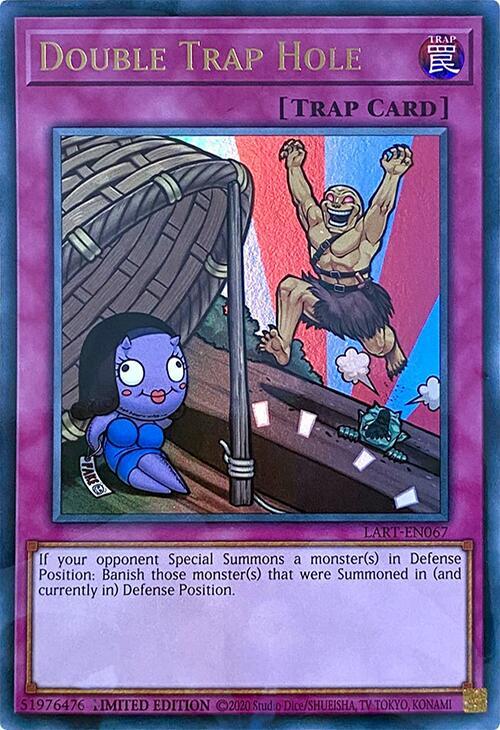 Double Trap Hole LART-EN067 card from The Lost Art Promotion