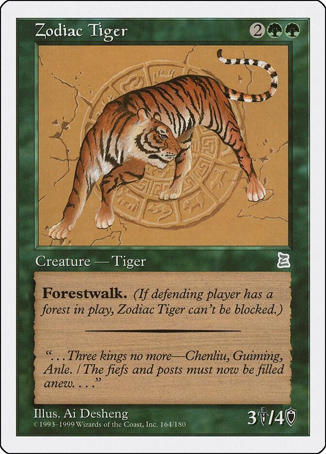 Zodiac Tiger 164 card from Portal Three Kingdoms