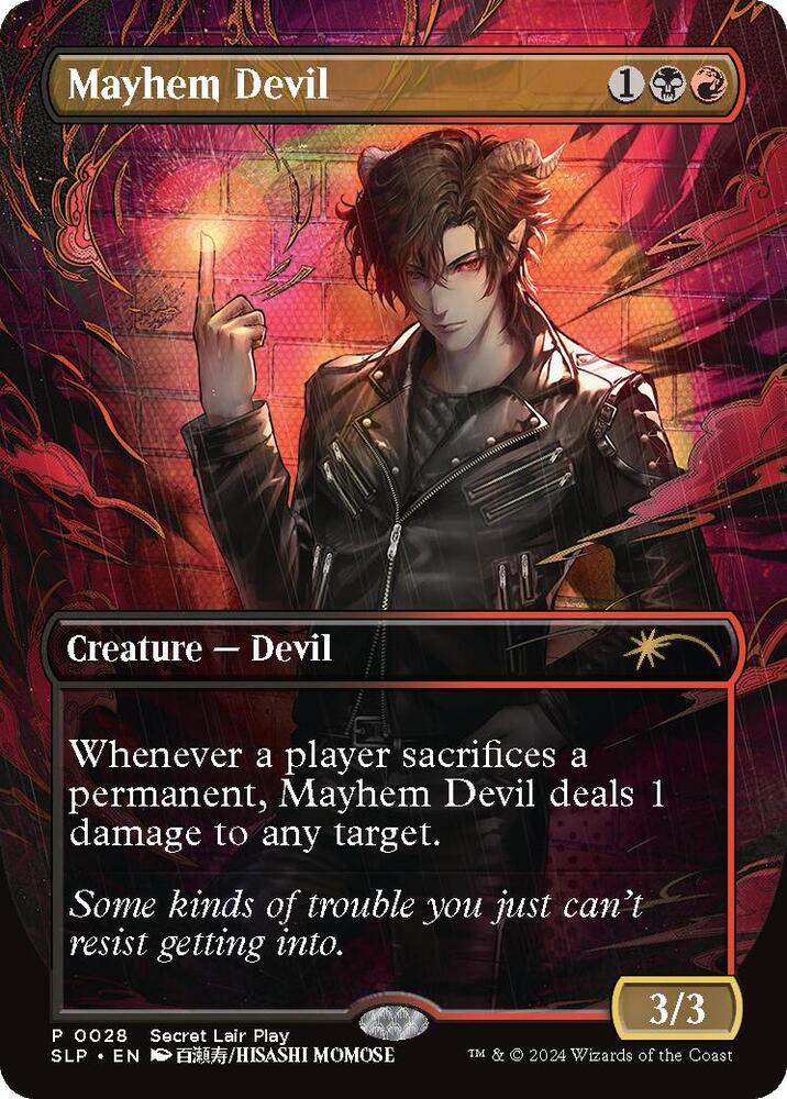 Mayhem Devil 28 card from Secret Lair Showdown