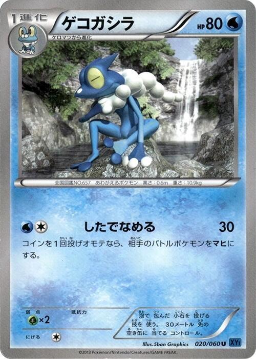 Frogadier 020/060 card from XY-Bx: Collection X