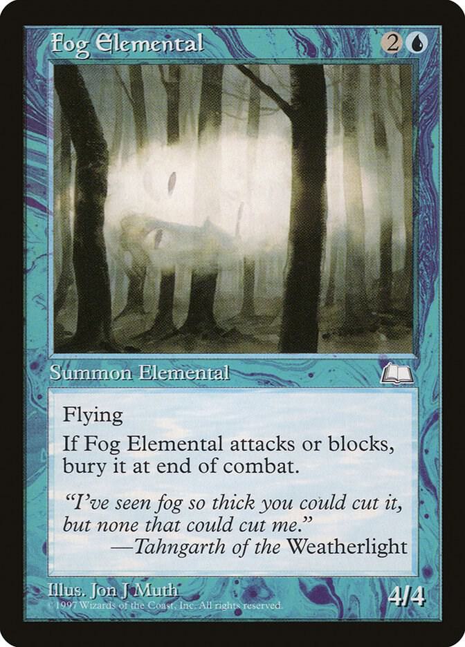 Fog Elemental card from Weatherlight