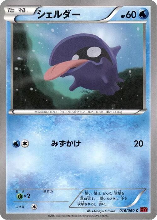 Shellder 016/060 card from XY-By: Collection Y