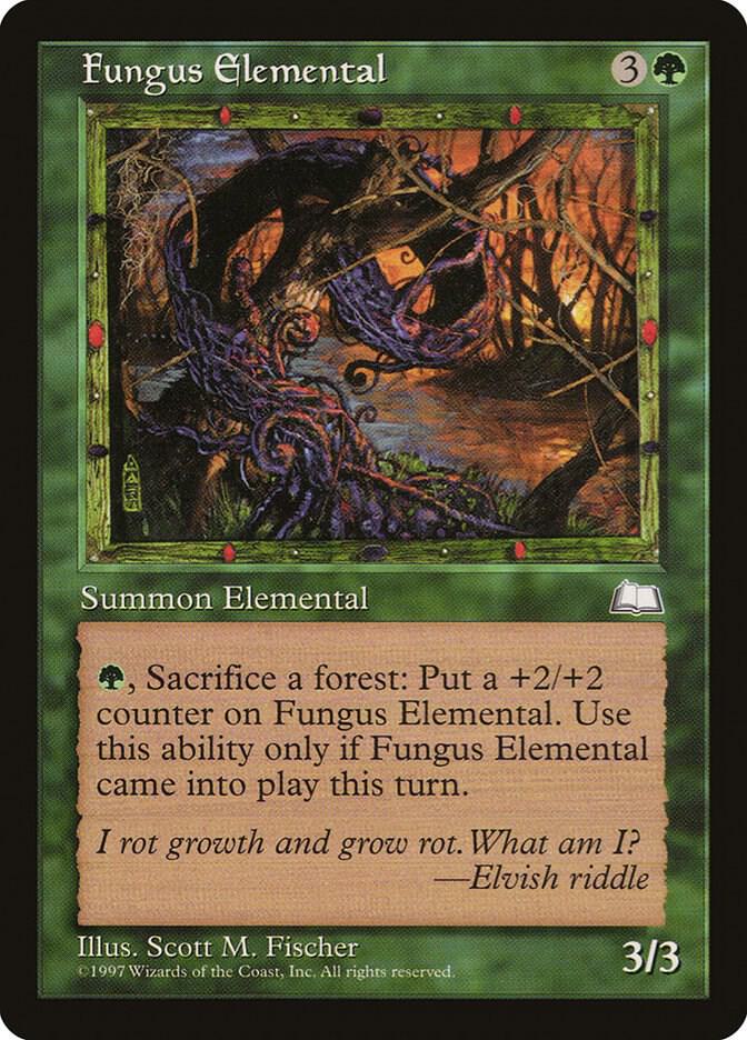 Fungus Elemental card from Weatherlight