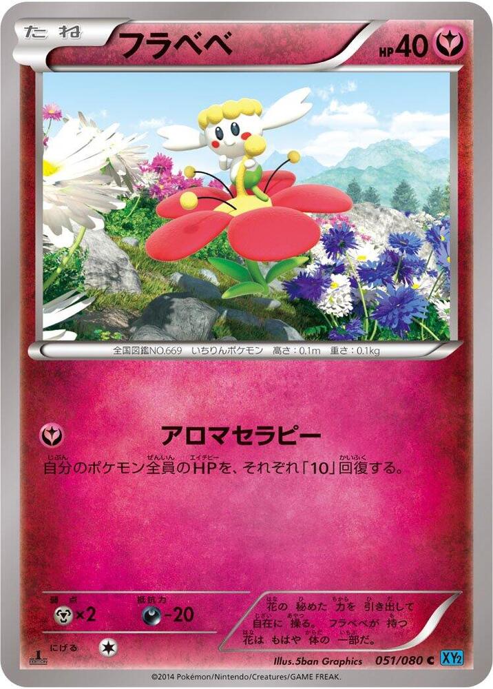 Flabebe 051/080 card from XY2: Wild Blaze