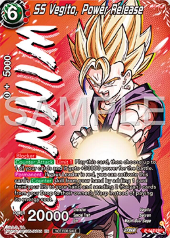 SS Vegito, Power Release (Winner) P-643 card from Tournament Promotion Cards