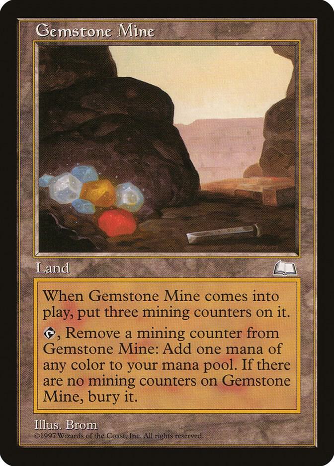 Gemstone Mine card from Weatherlight