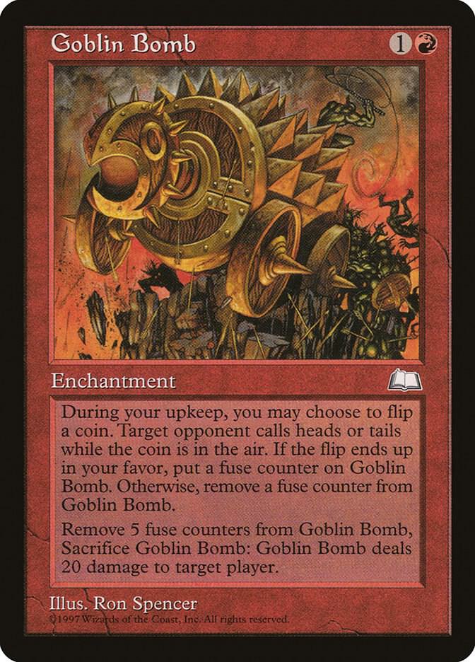 Goblin Bomb card from Weatherlight