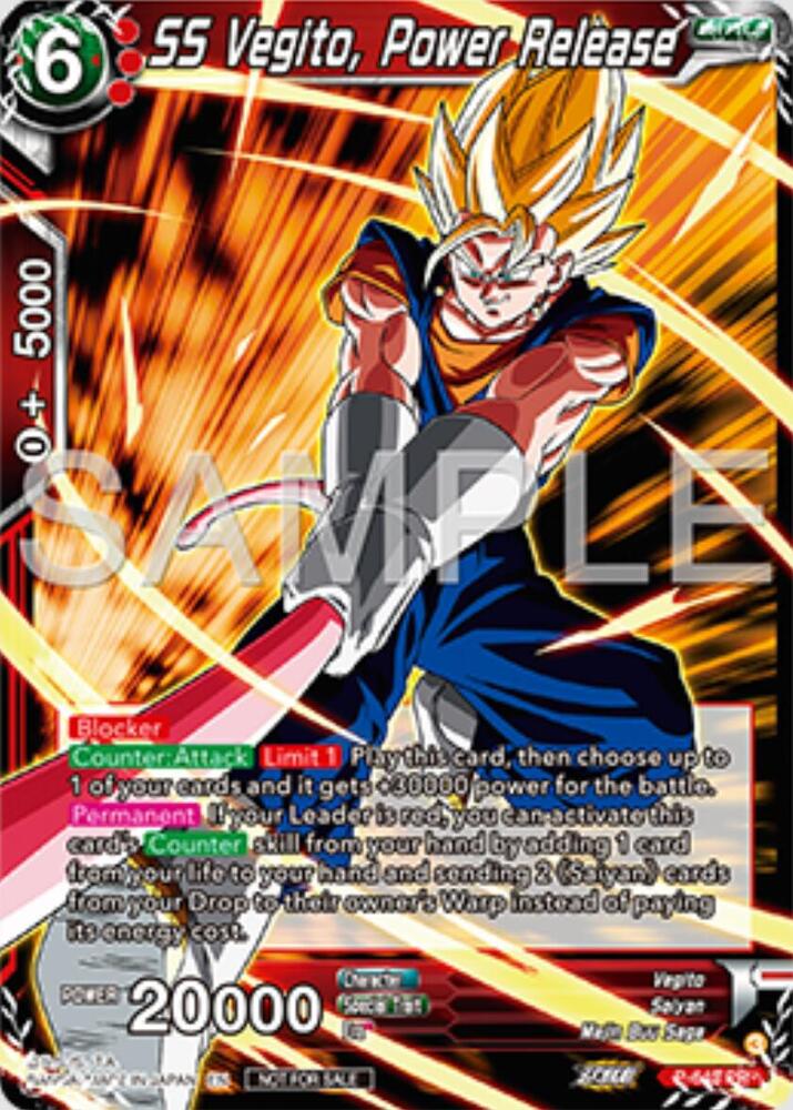 SS Vegito, Power Release P-643 card from Tournament Promotion Cards