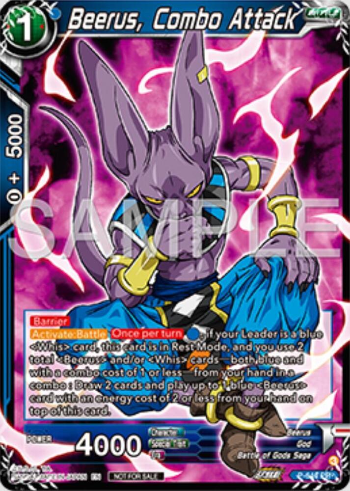 Beerus, Combo Attack P-644 card from Tournament Promotion Cards