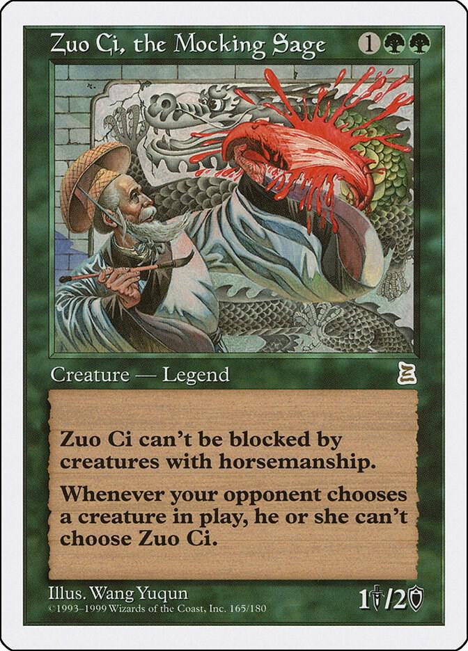 Zuo Ci, the Mocking Sage 165 card from Portal Three Kingdoms