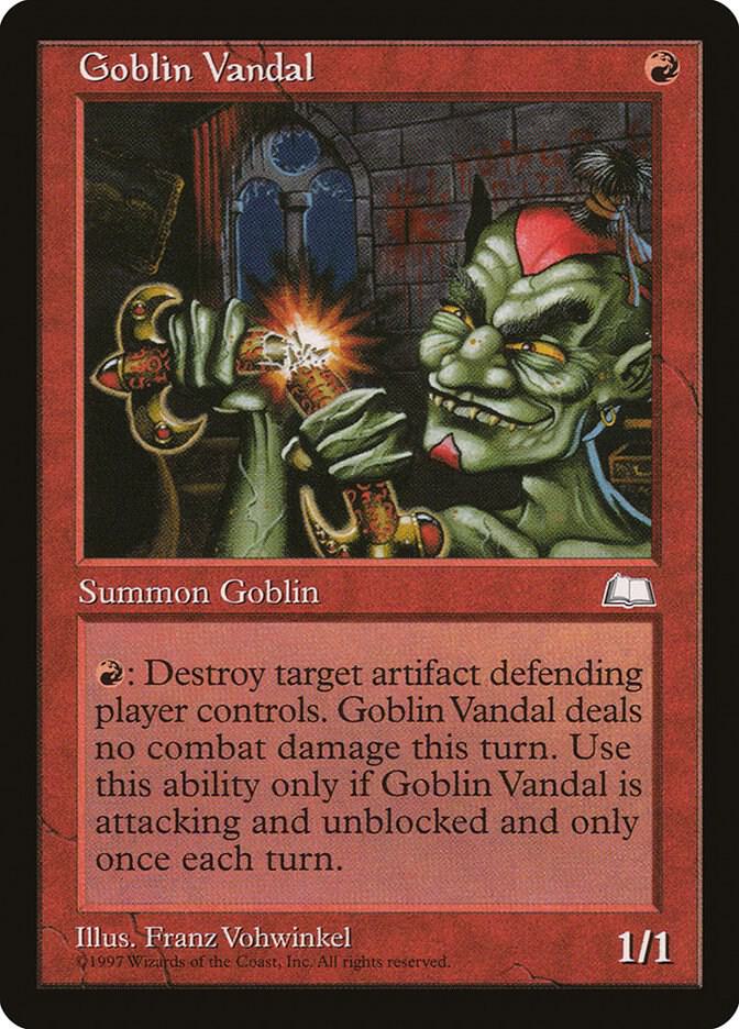 Goblin Vandal card from Weatherlight