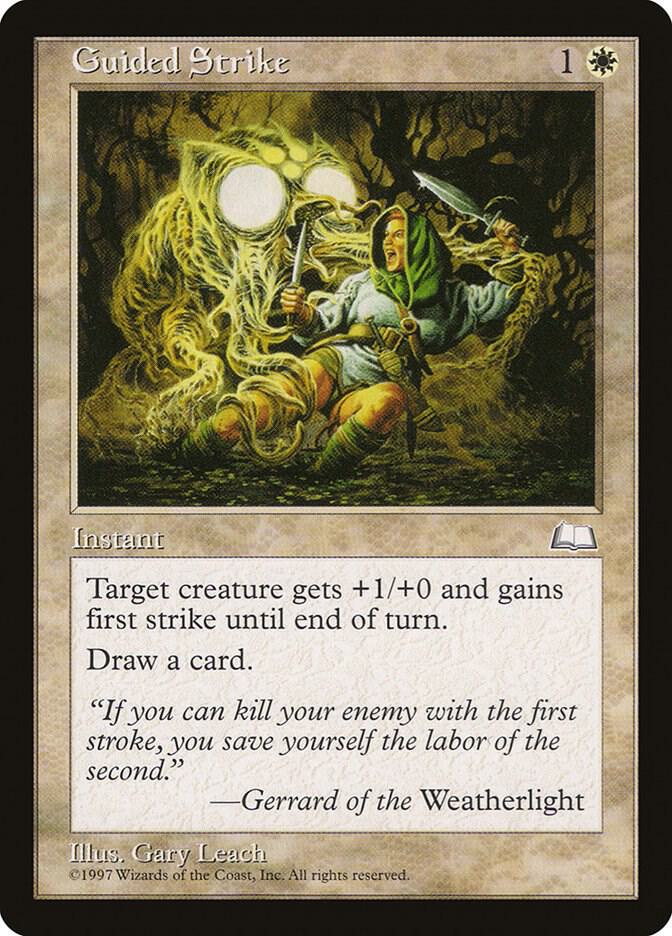 Guided Strike card from Weatherlight