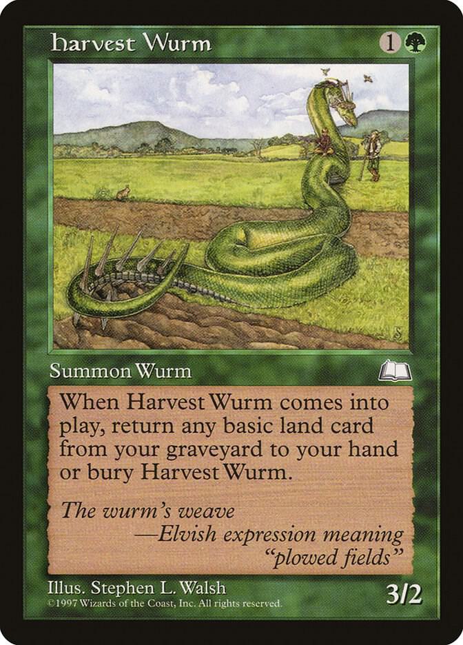 Harvest Wurm card from Weatherlight