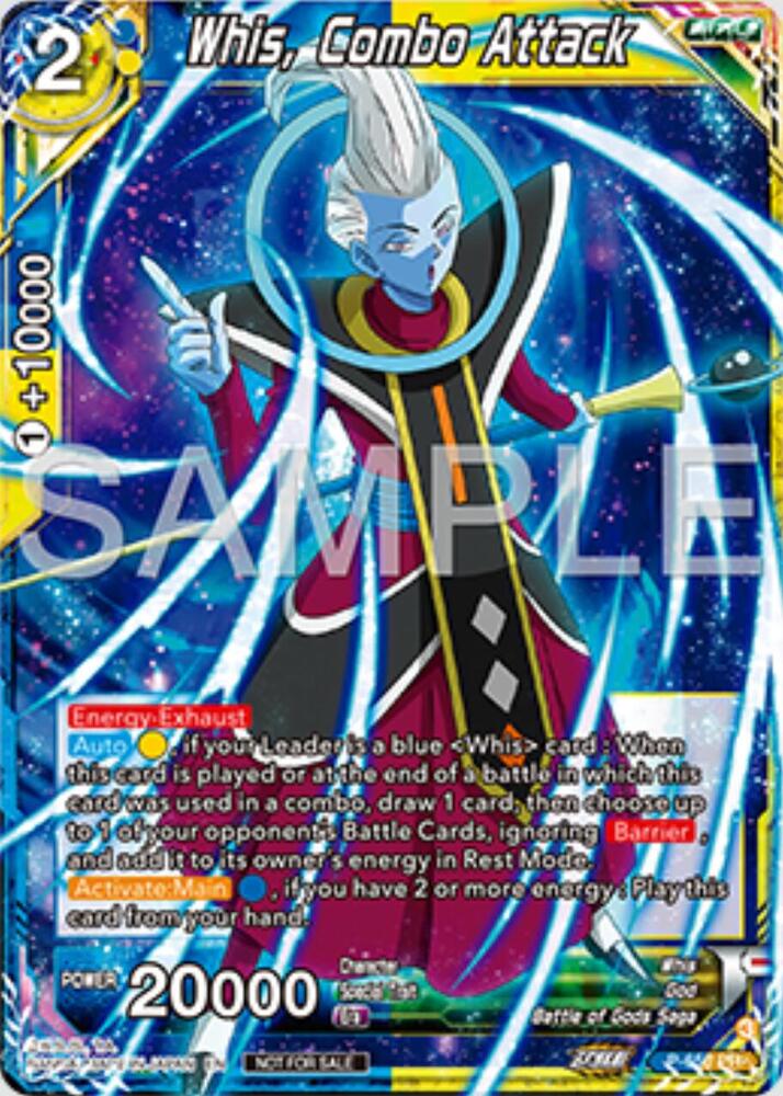 Whis, Combo Attack P-656 card from Tournament Promotion Cards