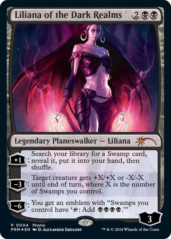 Liliana of the Dark Realms 4 card from Media Promos
