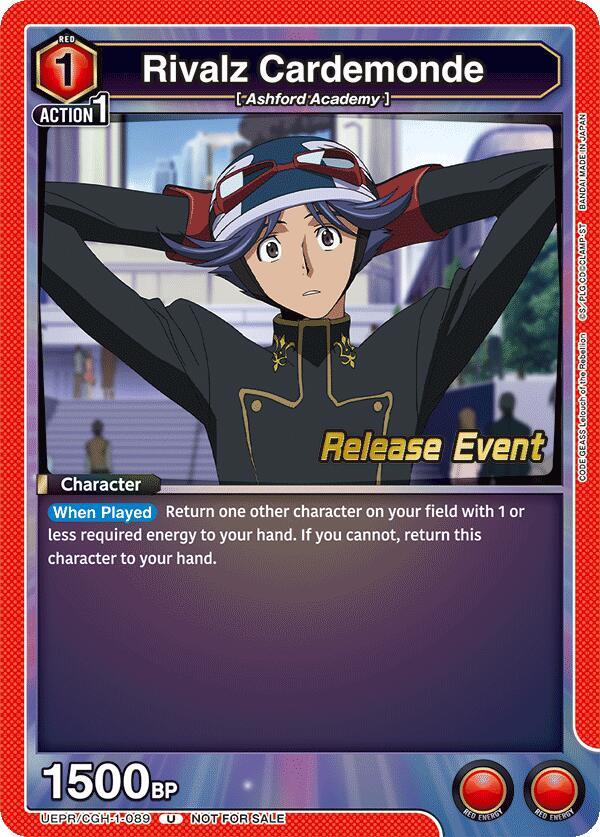 Rivalz Cardemonde UEPR/CGH-1-089 card from UE04BT: CODE GEASS: Lelouch of the Rebellion Release Event Cards