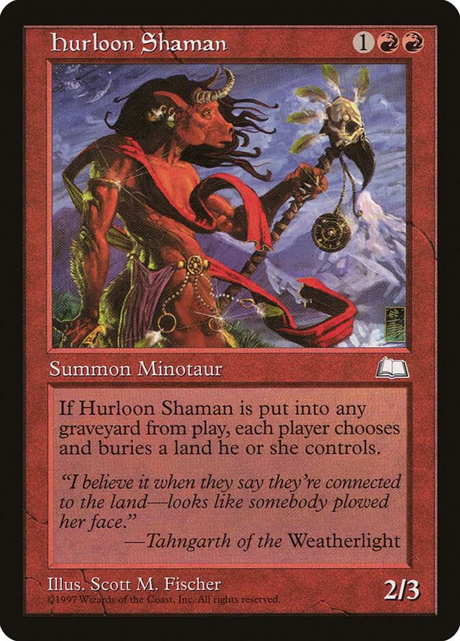 Hurloon Shaman card from Weatherlight