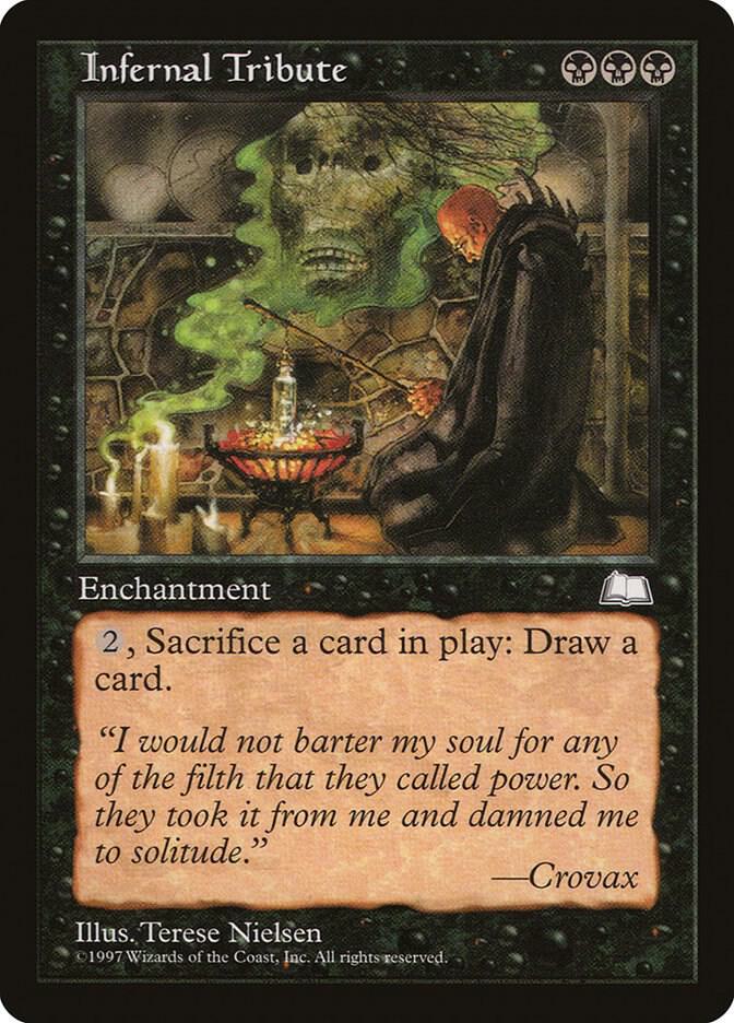 Infernal Tribute card from Weatherlight
