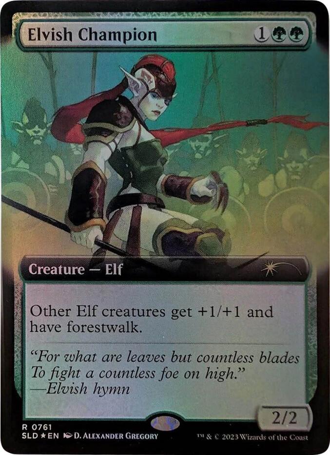 Elvish Champion (Extended Art) 761 card from Secret Lair Drop Series
