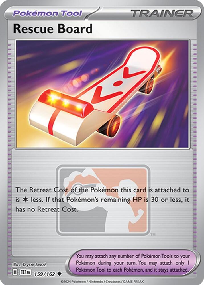 Rescue Board (League Promo) 159/162 card from League & Championship Cards