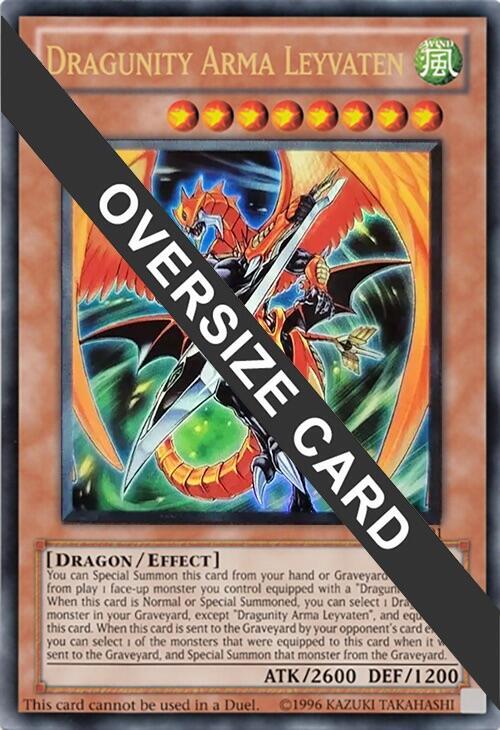 Dragunity Arma Leyvaten (Oversized) SDDL-EN001 card from Miscellaneous Promotional Cards