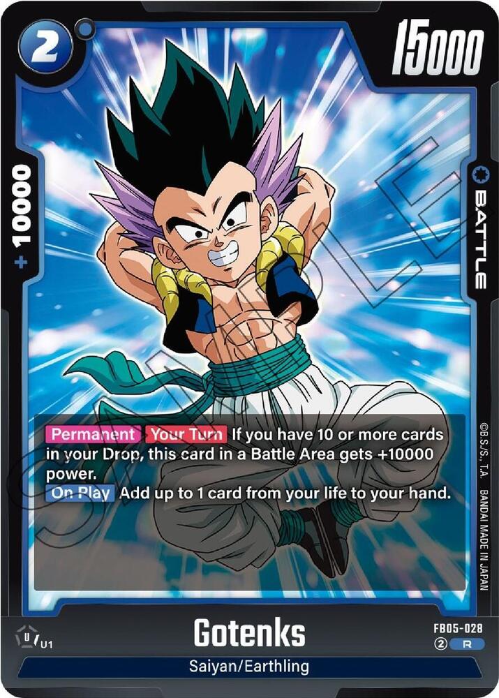 Gotenks FB05-028 card from New Adventure