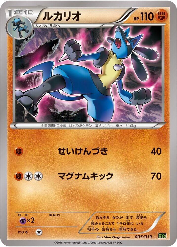 Lucario 005/019 card from XYG: Zygarde-EX Perfect Battle Deck