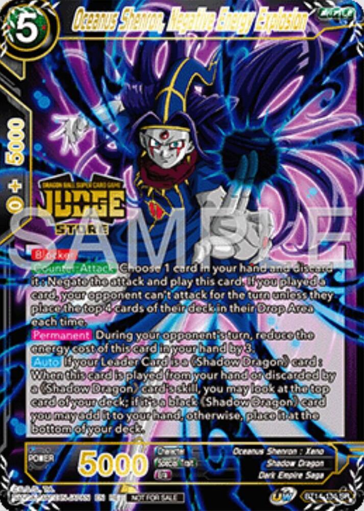 Oceanus Shenron, Negative Energy Explosion (Judge Pack Vol.16) (Store) BT14-135 card from Judge Promotion Cards