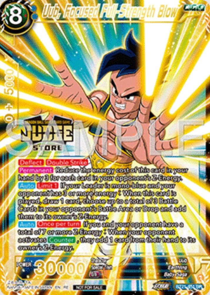 Uub, Focused Full-Strength Blow (Judge Pack Vol.16) (Store) BT21-051 card from Judge Promotion Cards