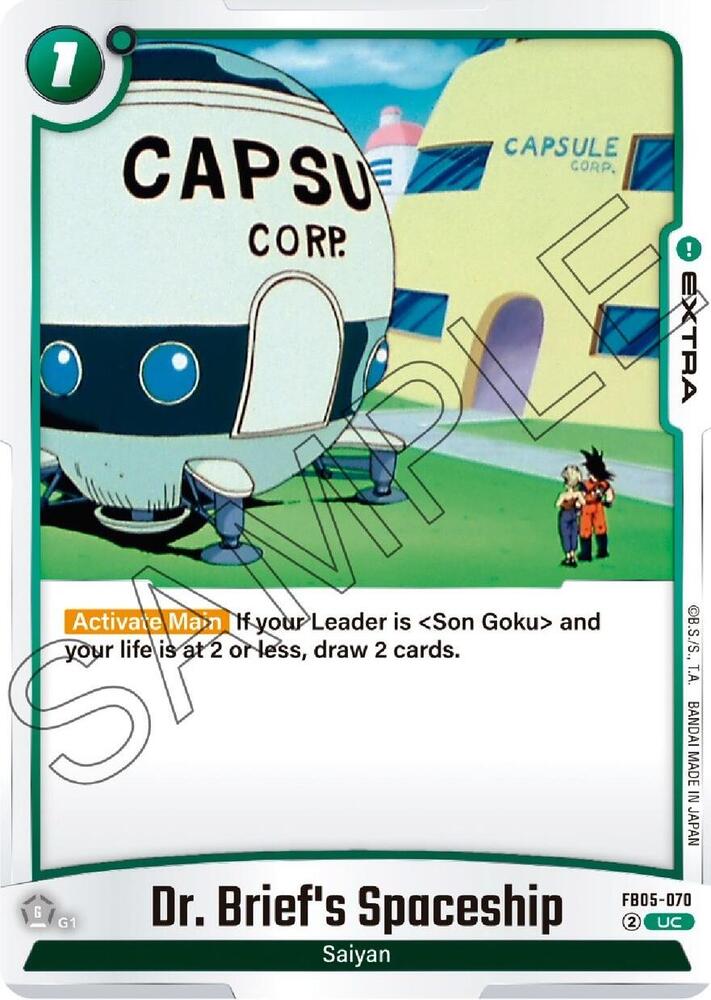 Dr. Brief's Spaceship FB05-070 card from New Adventure