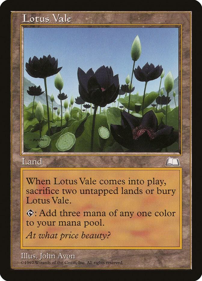 Lotus Vale card from Weatherlight