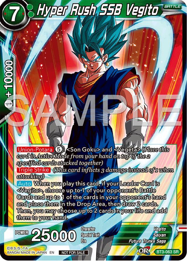 Hyper Rush SSB Vegito (Championship 2024 Finals Pack) BT3-063 card from Tournament Promotion Cards