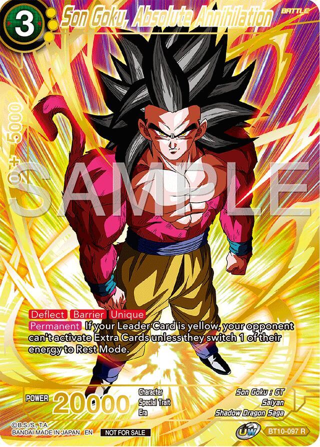 Son Goku, Absolute Annihilation (Championship 2024 Finals Pack) (Gold Stamped) BT10-097 card from Tournament Promotion Cards