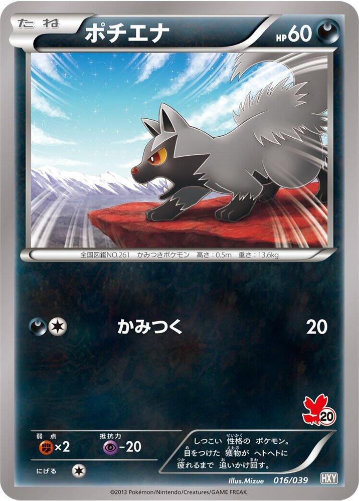 Poochyena 016/039 card from XY Beginning Set