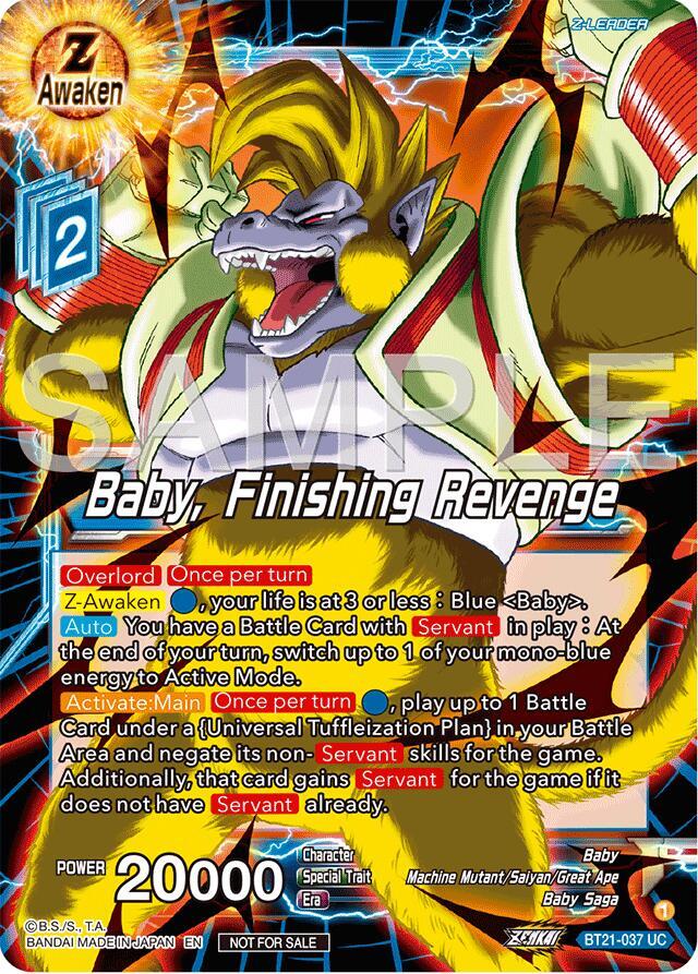 Baby, Finishing Revenge (Championship 2024 Finals Zenkai Pack) BT21-037 card from Tournament Promotion Cards