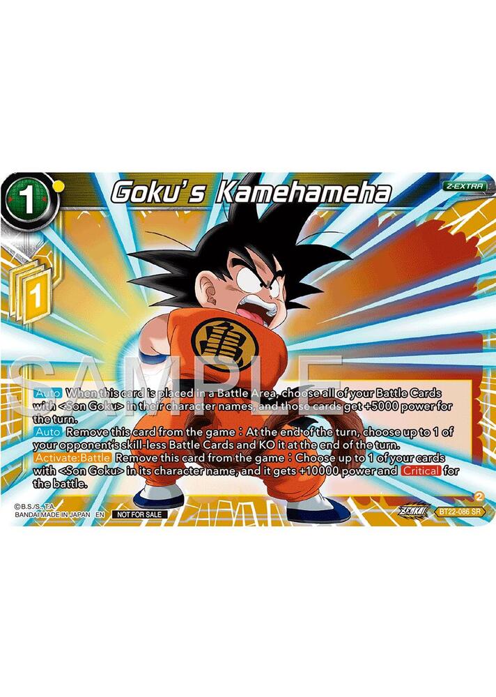Goku's Kamehameha (Championship 2024 Finals Zenkai Pack) BT22-086 card from Tournament Promotion Cards