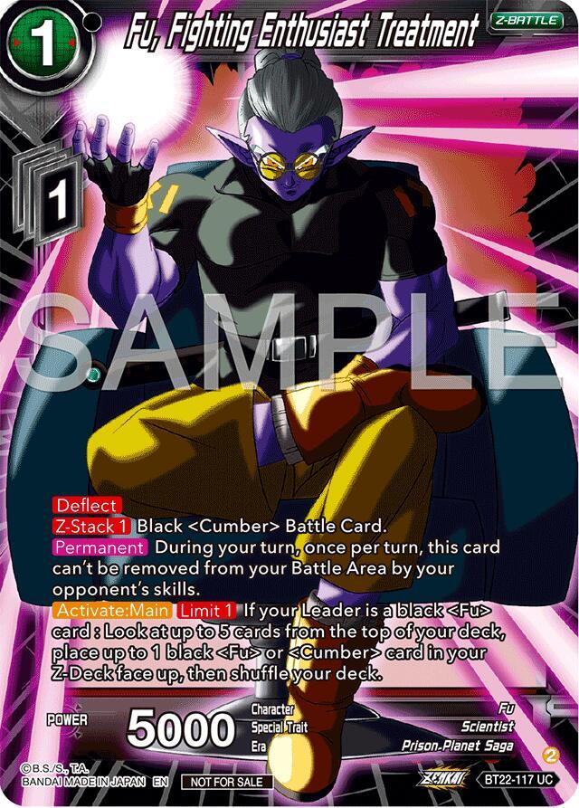 Fu, Fighting Enthusiast Treatment (Championship 2024 Finals Zenkai Pack) BT22-117 card from Tournament Promotion Cards