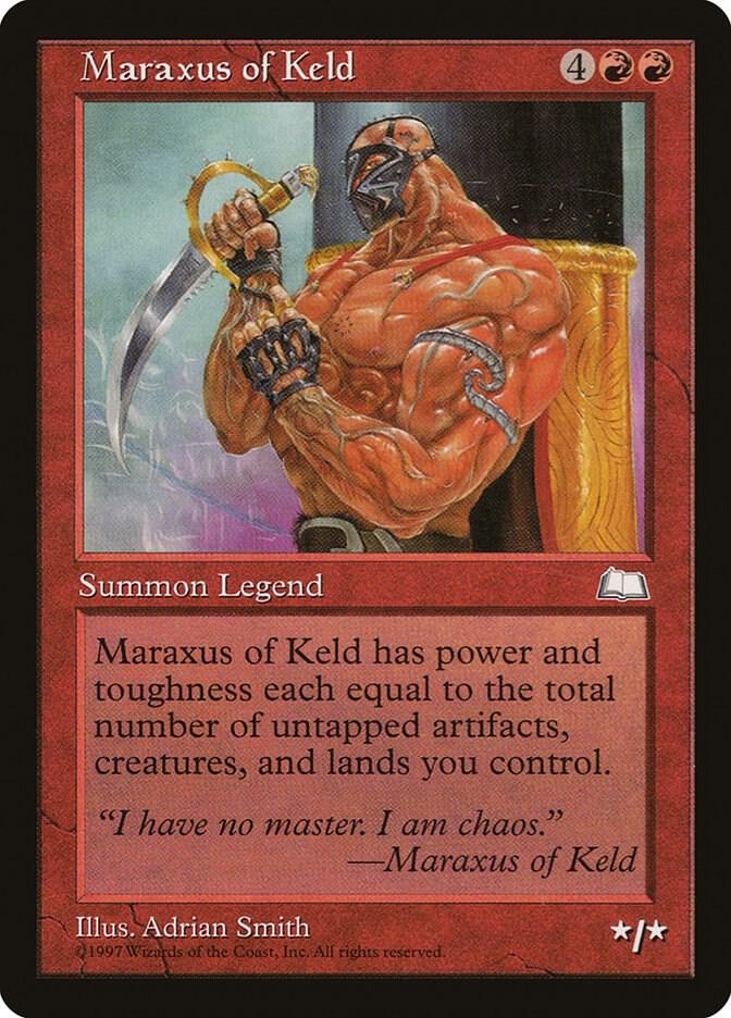 Maraxus of Keld card from Weatherlight
