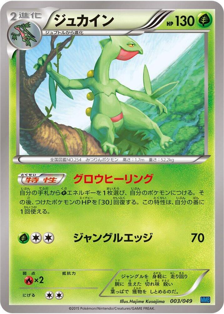 Sceptile 003/049 card from M Master Deck Build Box Speed Style