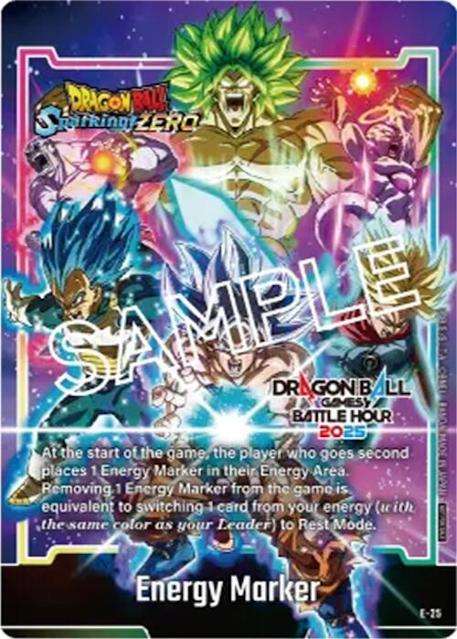 Energy Marker (Dragon Ball Games Battle Hour 2025 Promo Card Set) E-25 card from Fusion World Energy Markers