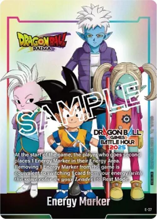 Energy Marker (Dragon Ball Games Battle Hour 2025 Promo Card Set) E-27 card from Fusion World Energy Markers