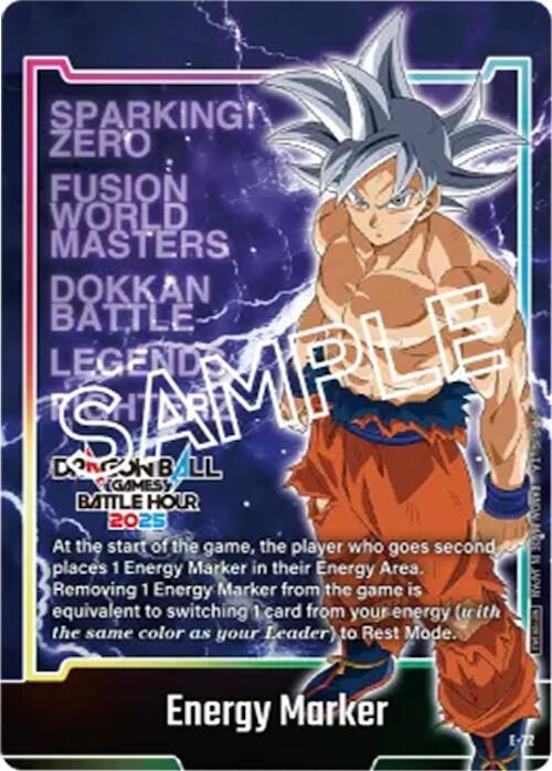 Energy Marker (Dragon Ball Games Battle Hour 2025 Promo Card Set) E-22 card from Fusion World Energy Markers