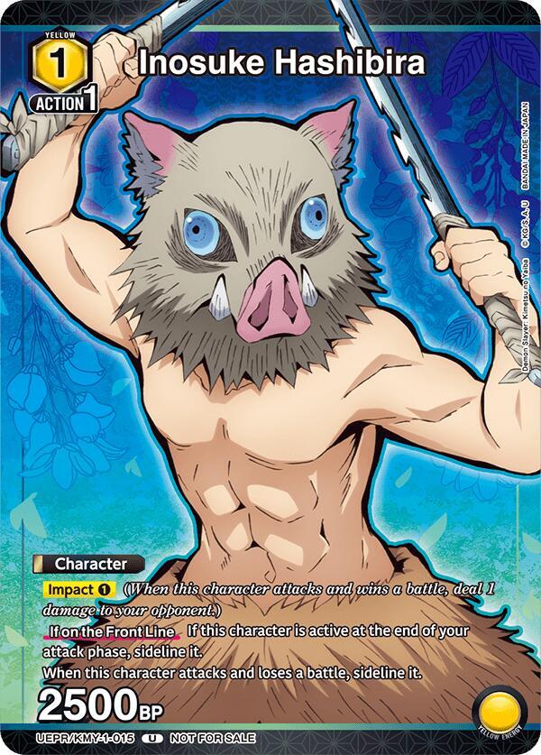 Inosuke Hashibira UEPR/KMY-1-015 card from Union Arena Promotion Cards