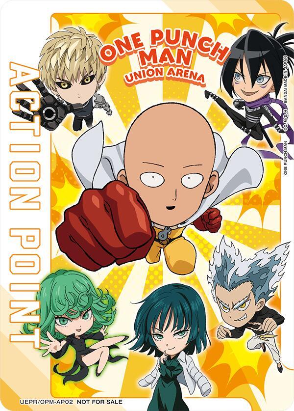 Action Point Card (AP02) (One Punch Man) UEPR/OPM-AP02 card from Union Arena Promotion Cards